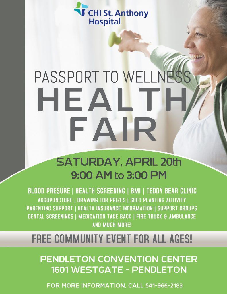 Passport to Wellness Health Fair Sponsored by CHI St. Anthony Hospital