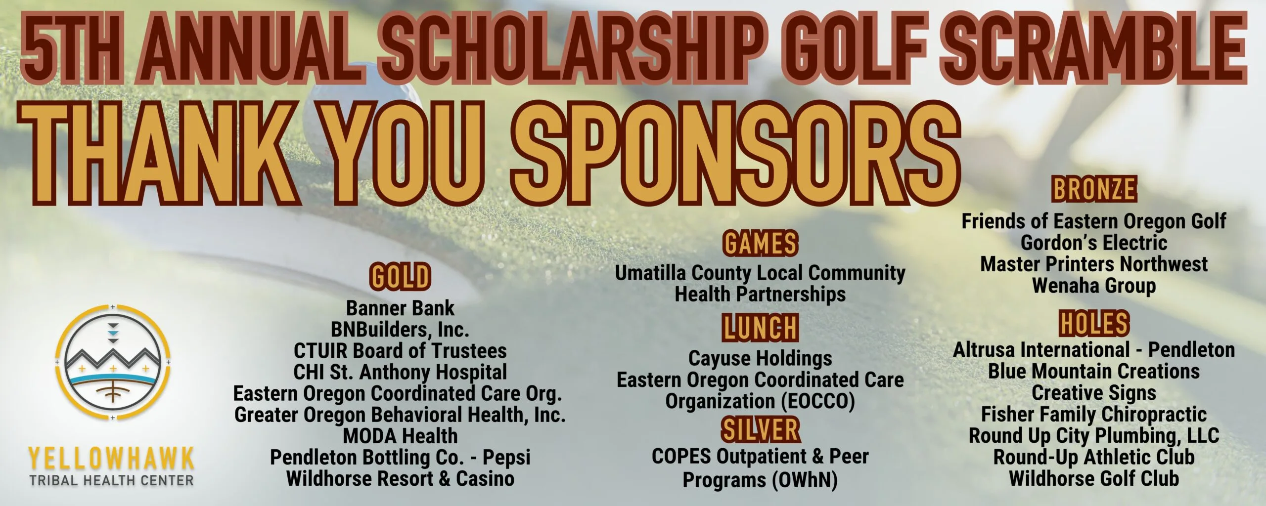 Golf Sponsors 2025
